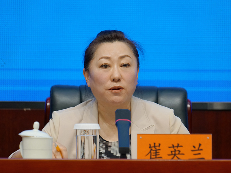   2025年5月21日上午10:00 ，文化和旅游部召开第九届中国成都国际非物质文化遗产节新闻发布会，介绍第九届中国成都国际非物质文化遗产节总体情况、筹备情况，并答记者问。图为文化和旅游部国际交流与合作局党委副书记崔英兰。文化和旅游部政府门户网站 马思伟 摄